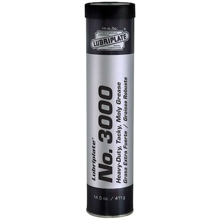 Lubriplate Moly Lithium Grease, Multipurpose, Cartridge, Solid NO.3000 14.5OZ CART ; L0108-098